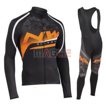 Maglia Northwave Manica Lunga 2019 Arancione Nero