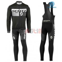 Maglia Scott manica lunga 2016 nero e bianco