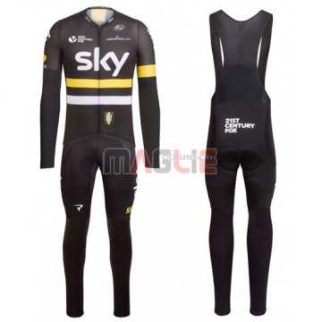 Maglia Sky manica lunga 2016 giallo e nero