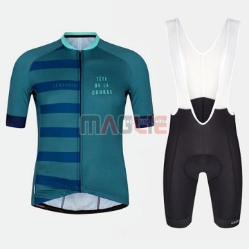 Maglia Tete de La Course Manica Corta 2018 Verde Blu