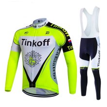 Maglia Tinkoff Manica Lunga 2017 aceso verde