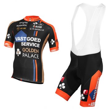 Maglia Vastgoedservice Golden Palace 2015 nero e arancione