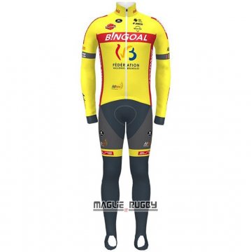 Maglia Wallonie Bruxelles Manica Lunga 2021 Giallo