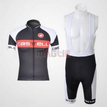 Maglia Castelli manica corta 2011 nero e rosso
