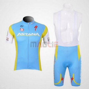 Maglia Astana manica corta 2012 azzurro