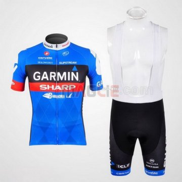 Maglia Garmin manica corta 2012 celeste