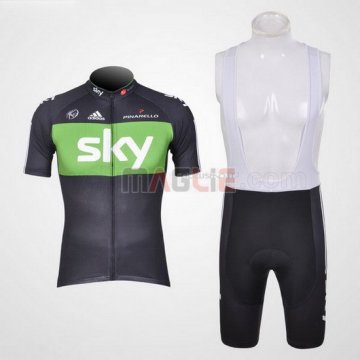 Maglia Sky manica corta 2012 nero e verde