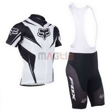 Maglia Fox manica corta 2013 bianco e nero