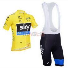 Maglia Sky manica corta 2013 giallo e nero