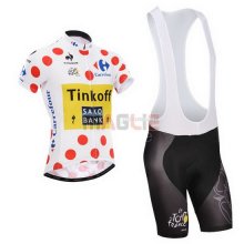 Maglia SaxoBank manica corta 2014 bianco e rosso