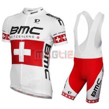 Maglia BMC manica corta 2014 rosso e bianco