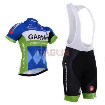 Maglia Garmin manica corta 2015 blu e bianco