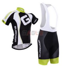 Maglia Giordana manica corta 2015 nero e bianco