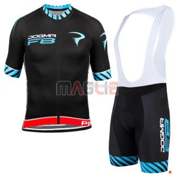 Maglia Pinarello manica corta 2015 nero e blu