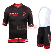 Maglia Pinarello manica corta 2015 nero e rosso