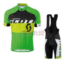 Maglia Scott manica corta 2016 giallo e verde