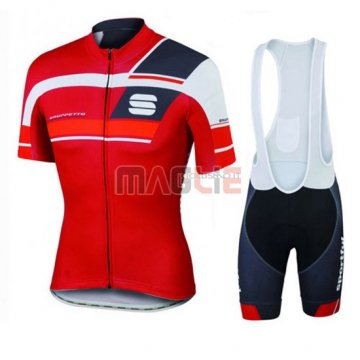 Maglia Sportful manica corta 2016 nero e rosso