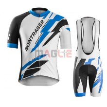 Maglia Trek manica corta 2016 bianco e blu