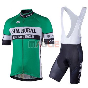 2018 Maglia Caja Rural Manica Corta Verde