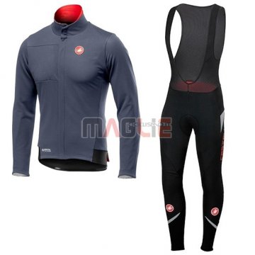 Maglia Castelli DE Manica Lunga 2019 Grigio Rosso