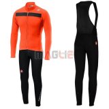 Maglia Castelli Puro 3 Manica Lunga 2019 Arancione Nero