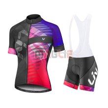 Maglia Donne Liv Manica Corta 2019 Viola Rosso Nero