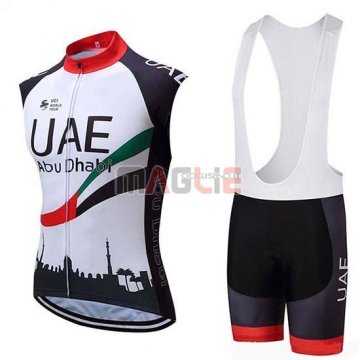 Gilet Antivento UAE 2019 Nero Bianco Rosso