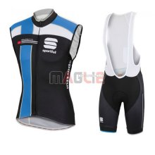 Gilet antivento Sportful 2016 nero e blu