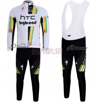 Maglia HTC Highroad manica lunga 2011 nero e bianco