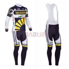 Maglia Vacansoleil manica lunga 2013 giallo e blu