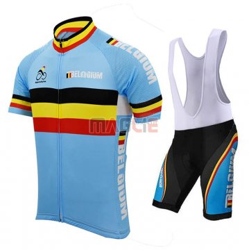 Maglia Belgio Manica Corta 2021 Celeste