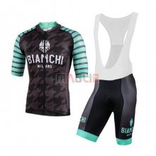 Maglia Bianchi Manica Corta 2020 Nero Verde Bianco