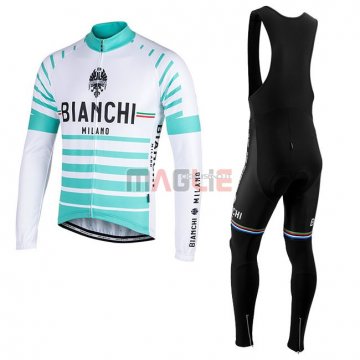 Maglia Bianchi Milano Nalles Manica Lunga Azzurro Bianco