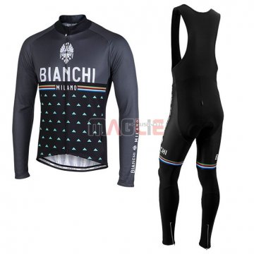 Maglia Bianchi Milano Nalles Manica Lunga Nero