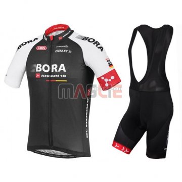 Maglia Bora manica corta 2016 nero e rosso