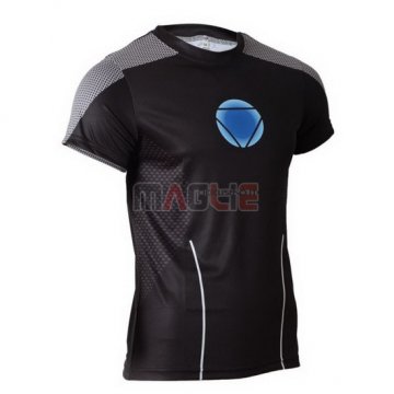 Maglia DISIDA Iron manica corta nero e grigio