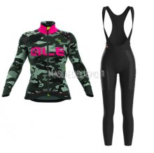 Maglia Donne ALE Camo Manica Lunga 2017 Nero