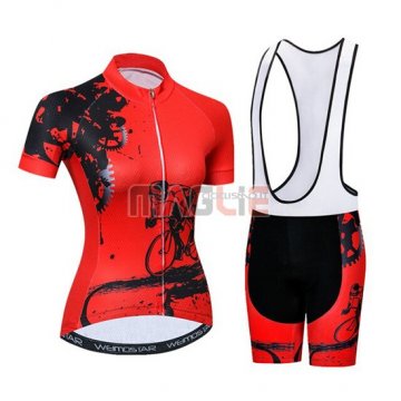 Maglia Donne Weimostar Manica Corta 2019 Rosso