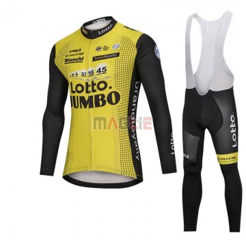 Maglia Lotto NL Jumbo Manica Lunga 2018 Giallo