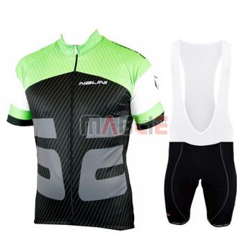 Maglia Nalini Manica Corta 2019 Verde Nero