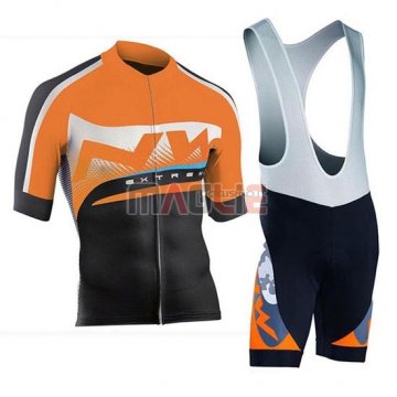 Maglia Northwave Manica Corta 2019 Arancione Argentato Nero