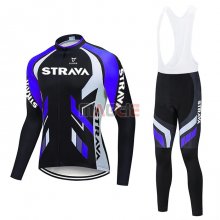 Maglia STRAVA Manica Lunga 2021 Viola Nero