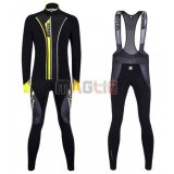 Maglia Santini manica lunga 2016 nero e giallo