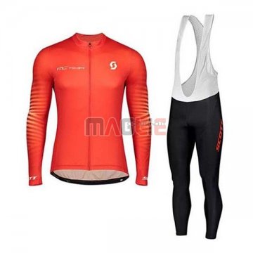 Maglia Scott Manica Lunga 2020 Rosso Bianco