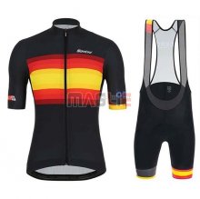 Maglia Spagna Manica Corta 2019 Nero Rosso Giallo