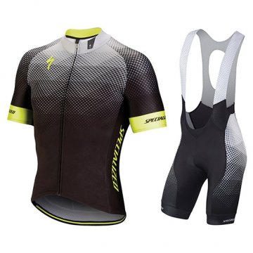 Maglia Specialized Manica Corta 2018 Nero Grigio Giallo