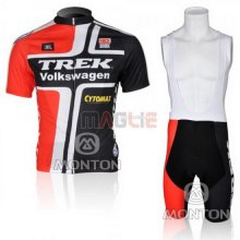 Maglia Trek manica corta 2010 nero e rosso