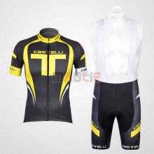 Maglia Castelli manica corta 2011 giallo e nero