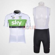 Maglia Sky manica corta 2012 bianco e verde