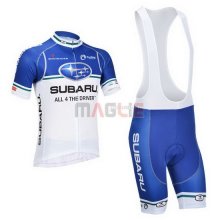 Maglia Subaru manica corta 2013 bianco e celeste